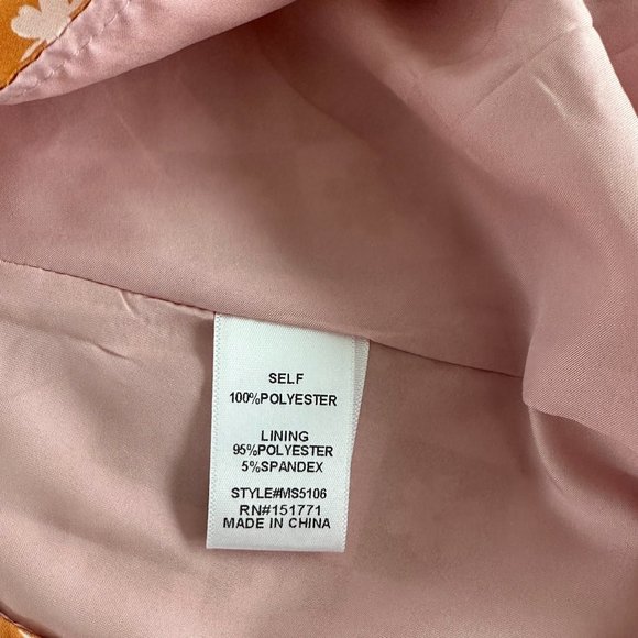 Silky Retro Floral Mini Skirt - Picture 6 of 6